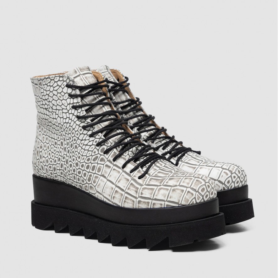   Ghete - Lyon - Croco Grey